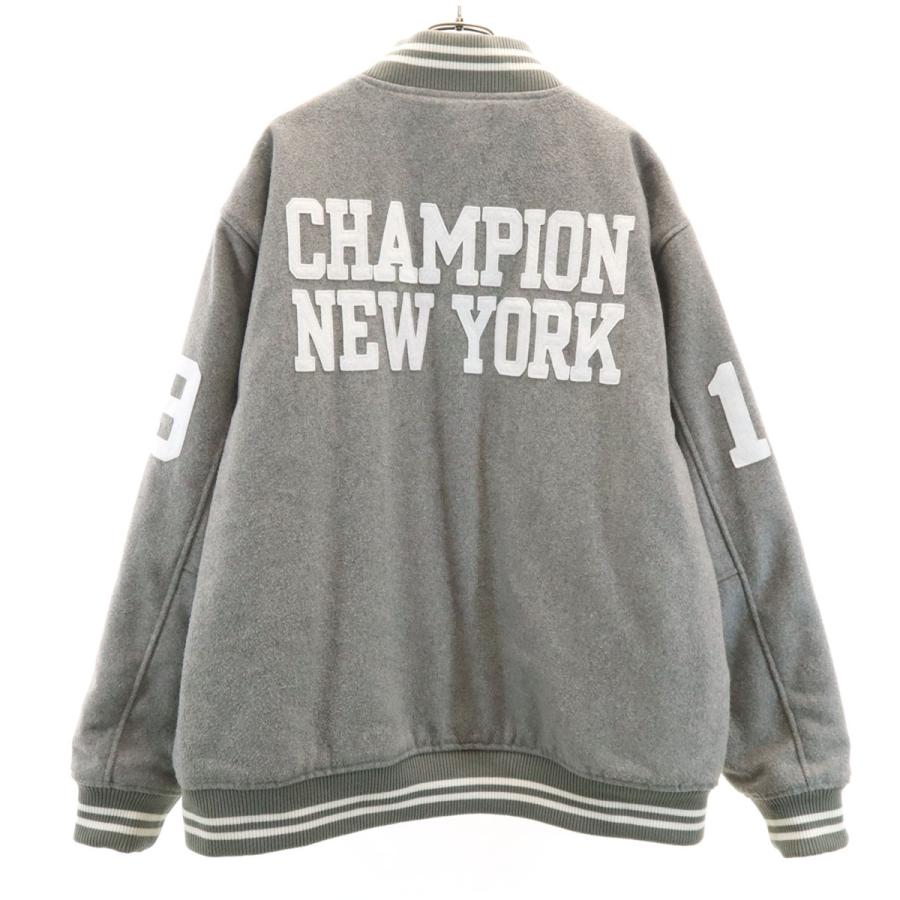 Champion（チャンピオン） スタジャン XL グレー メンズ 古着 中古