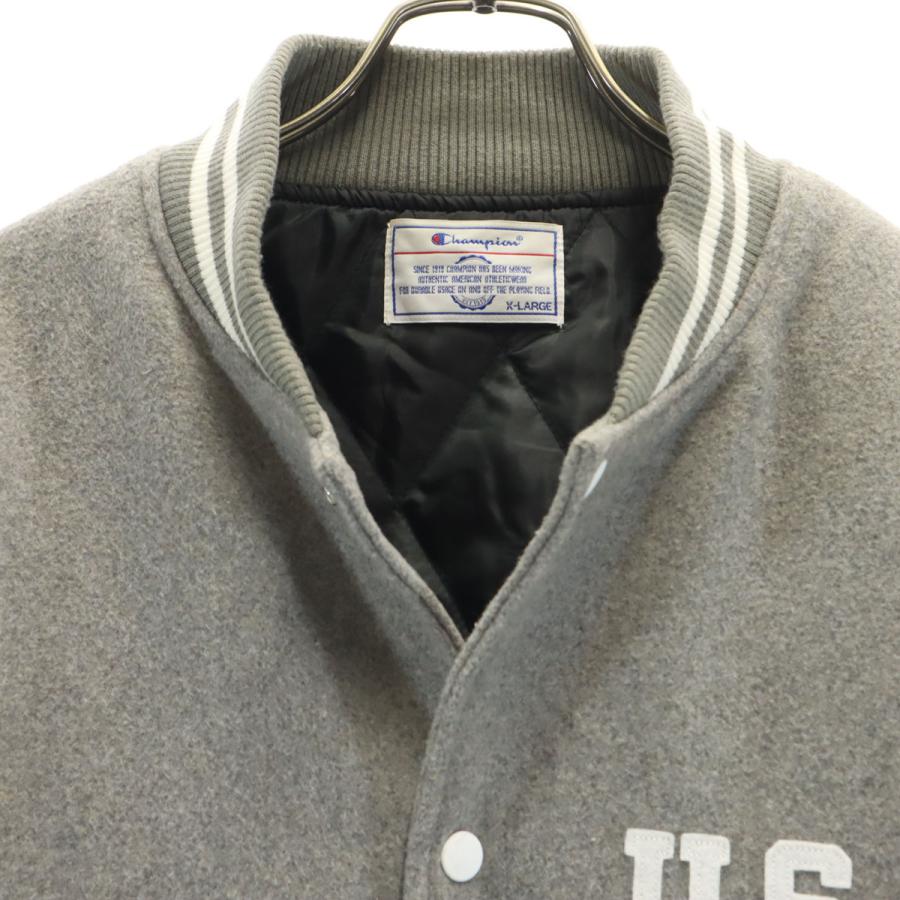 Champion（チャンピオン） スタジャン XL グレー メンズ 古着 中古 