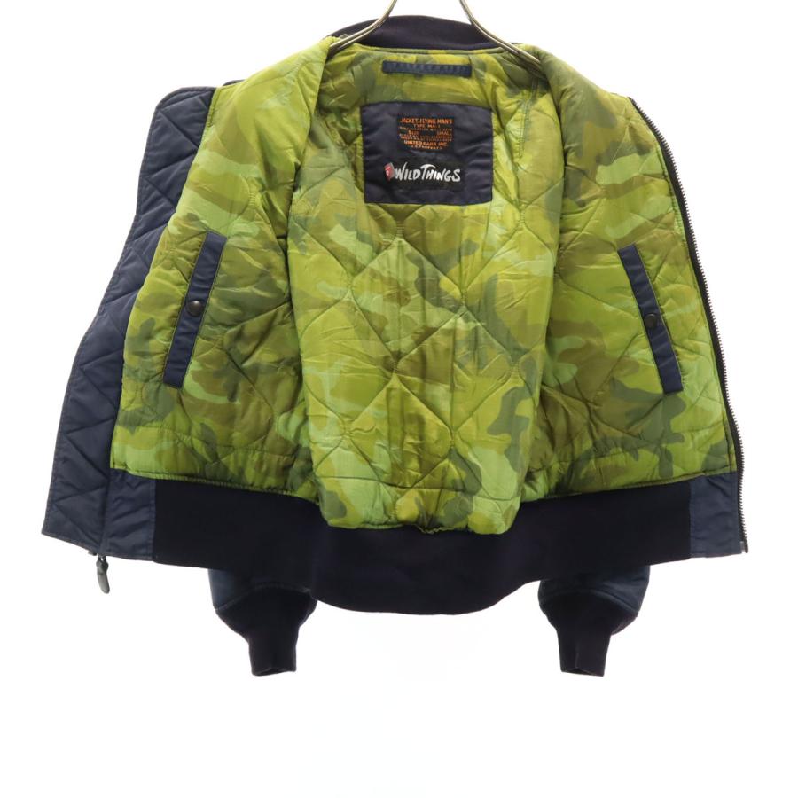 WILD THINGS（ワイルドシングス） MA-1 フライトジャケット S ネイビー