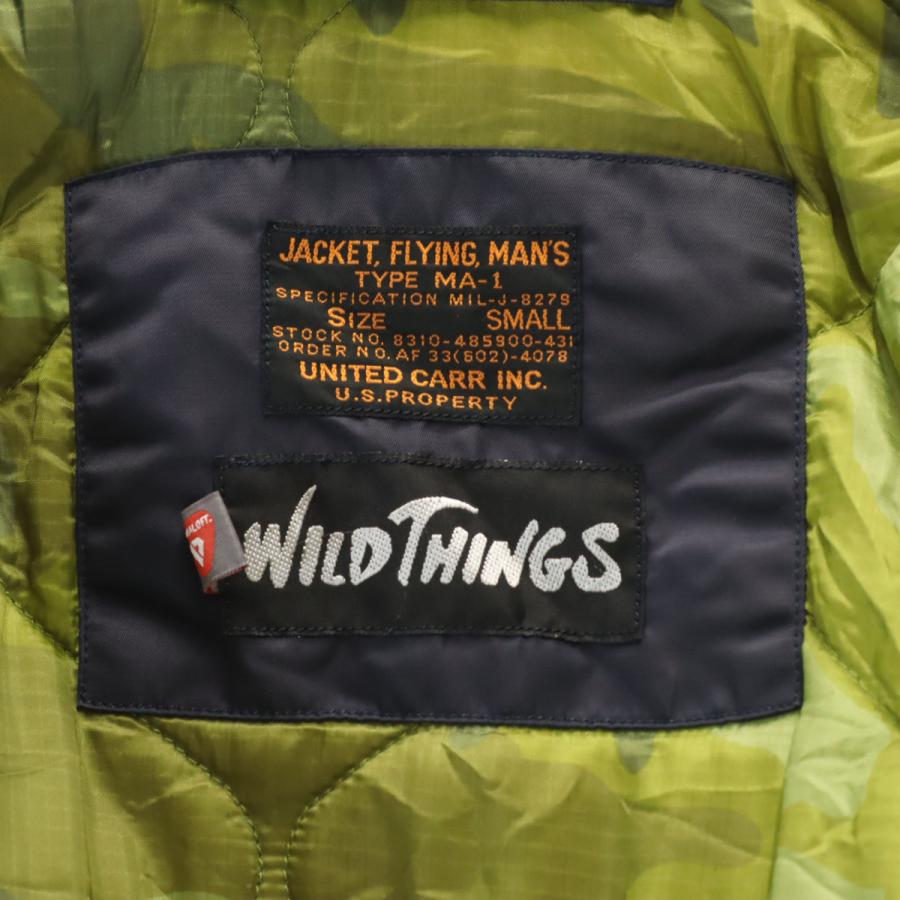 WILD THINGS（ワイルドシングス） MA-1 フライトジャケット S ネイビー