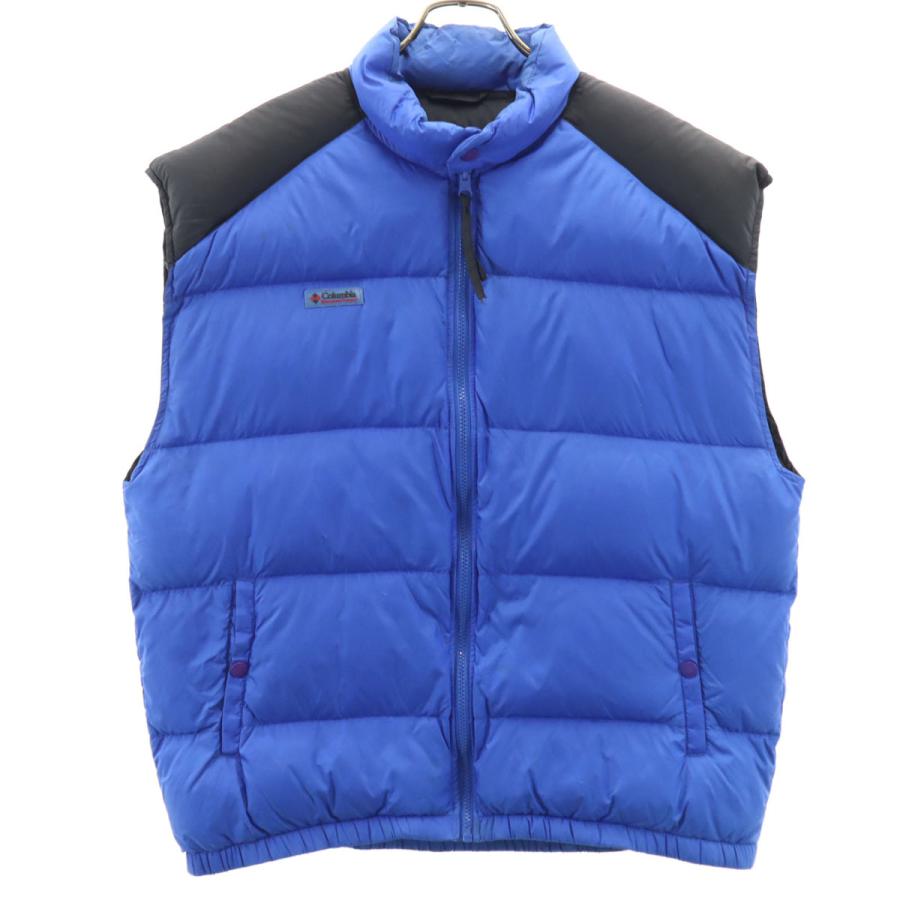 Columbia（コロンビア） ダウンベスト ブルー アウトドア メンズ 古着