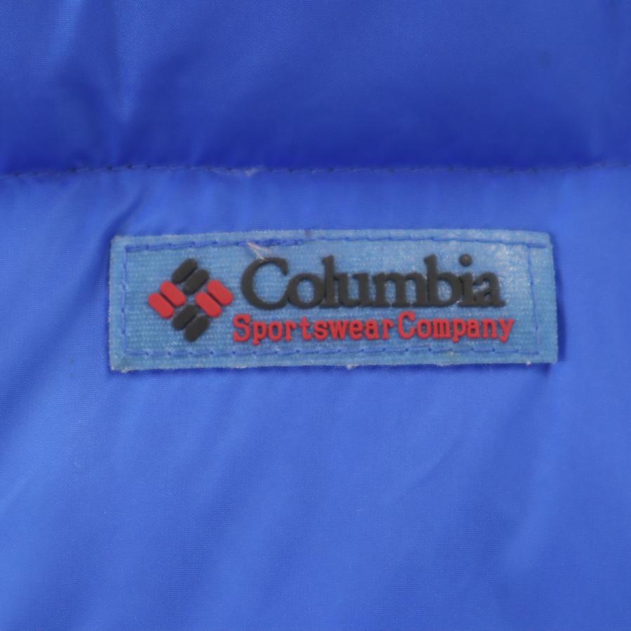 Columbia（コロンビア） ダウンベスト ブルー アウトドア メンズ 古着