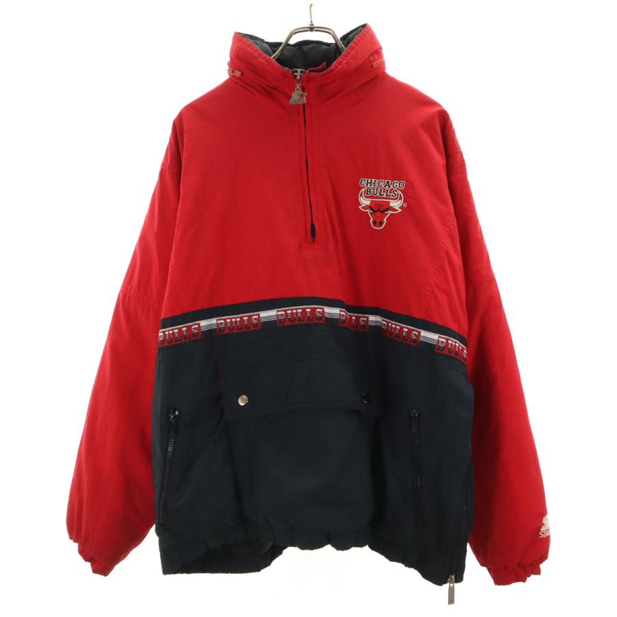 NBA starter 90sシカゴ・ブルズ 中綿入り ナイロンJKT STARTER（スターター） 90s オールド NBA シカゴ・ブルズ ハーフジップ