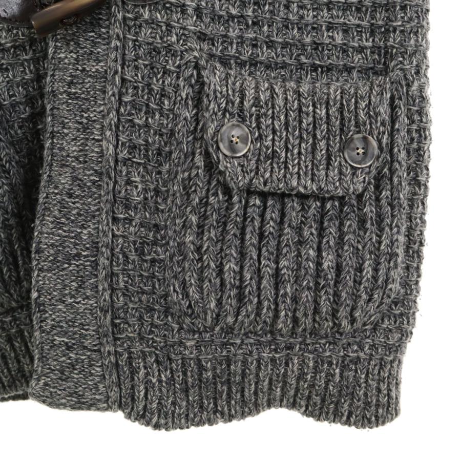 BARK（バーク） ニット ダッフルコート M グレー メンズ 古着 中古