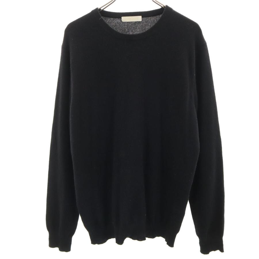 ユニクロ（UNIQLO） カシミヤ100％ 長袖 セーター XL ブラック ニット