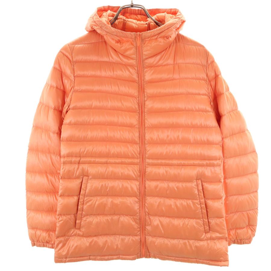old UNIQLO ダウンジャケット オレンジ モンベル似 Mサイズ UNIQLO ユニクロ シームレスダウンパーカ ダウンジャケット アウター