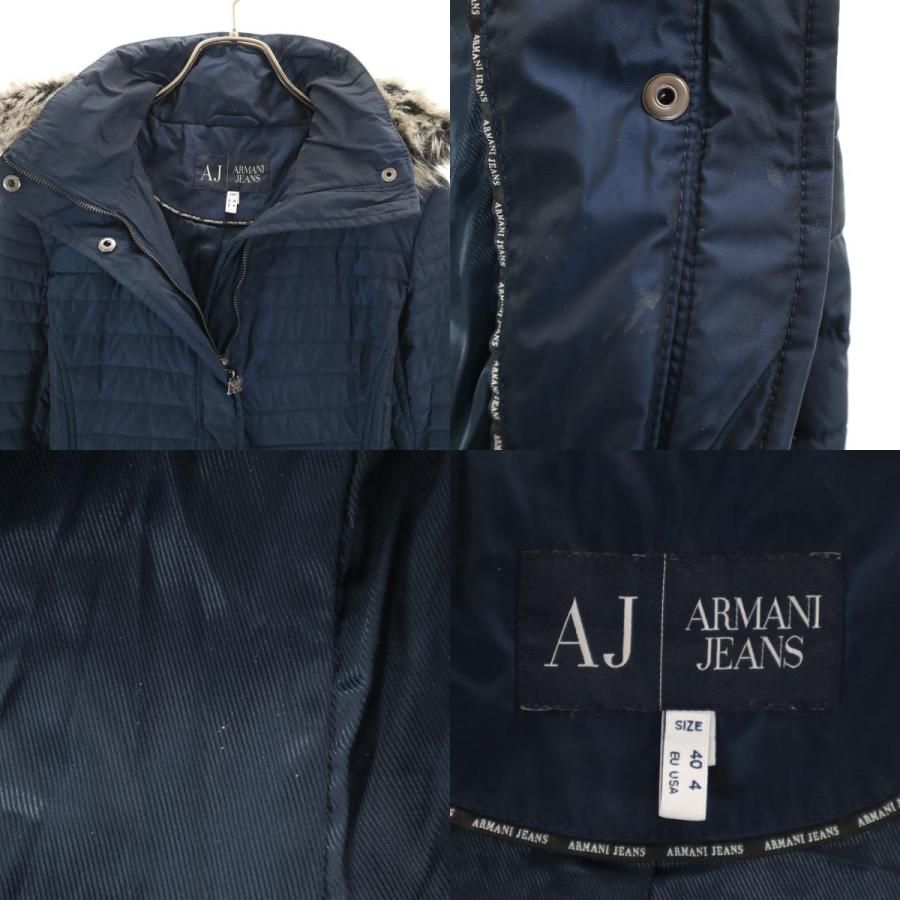 ARMANI JEANS アルマーニジーンズ 中綿ジャケット 40 ネイビー