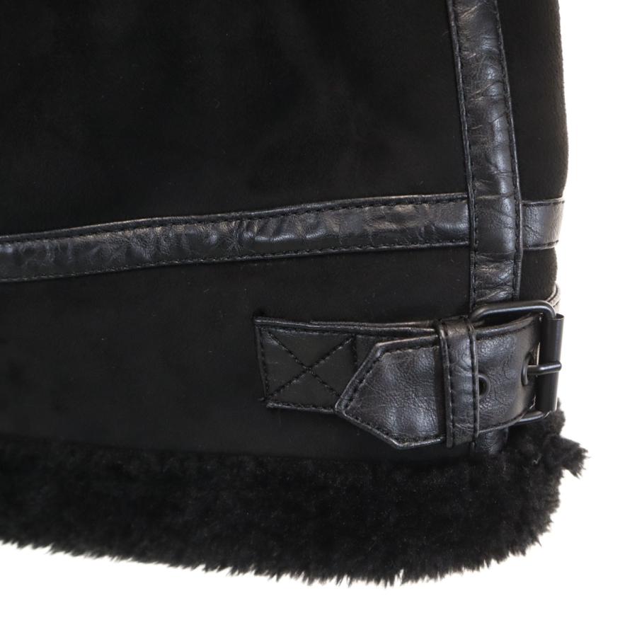 ZARA（ザラ） スエード ジャケット XL ブラック 裏ボア メンズ 古着