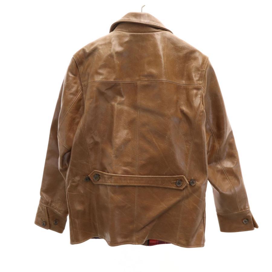 90s オールド レザージャケット 38 キャメル メンズ 古着 中古