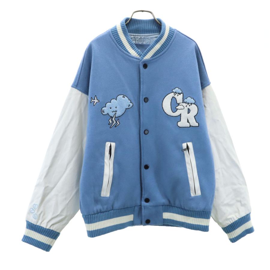 CASHRULES スタジャン M 水色系 メンズ 古着 中古 : CARMAK-2nd - 通販