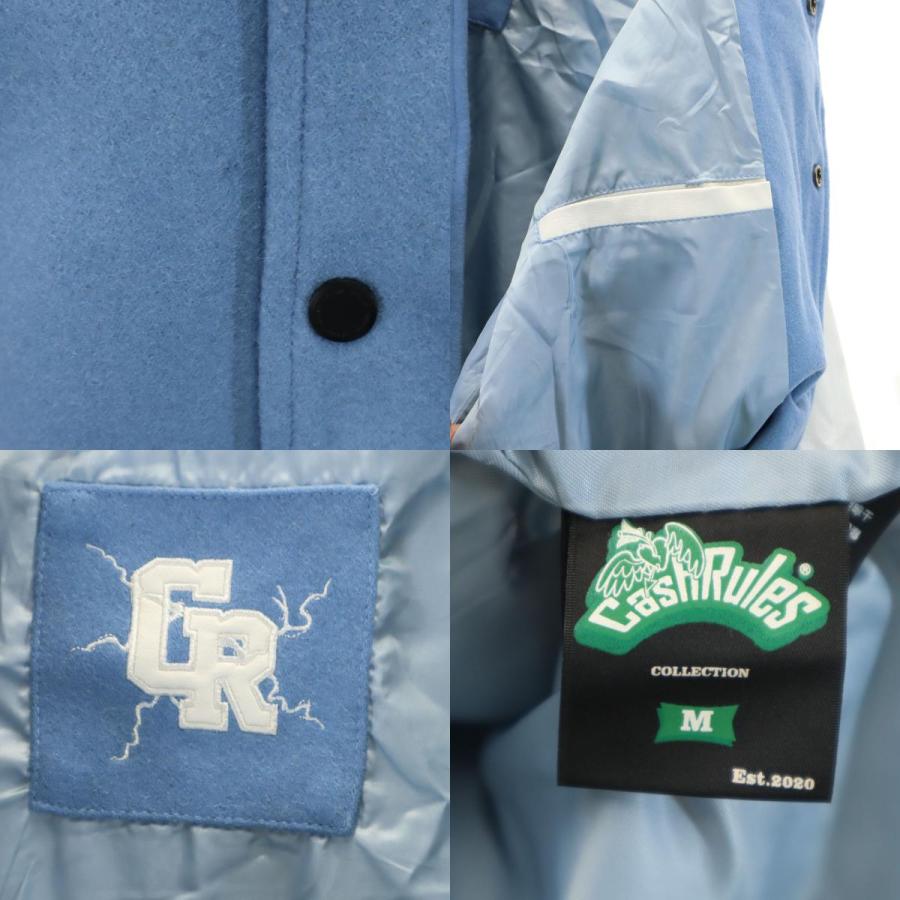 CASHRULES スタジャン M 水色系 メンズ 古着 中古 : CARMAK-2nd - 通販 