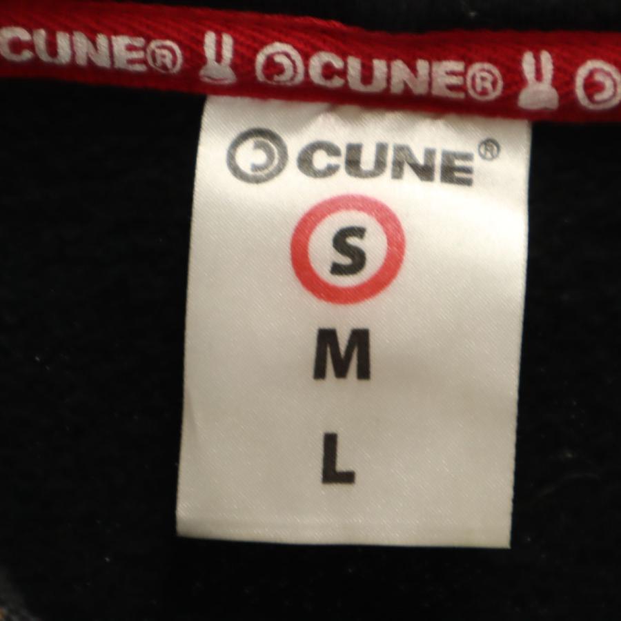 CUNE（キューン） バックプリント 長袖 スウェット ジップパーカー S