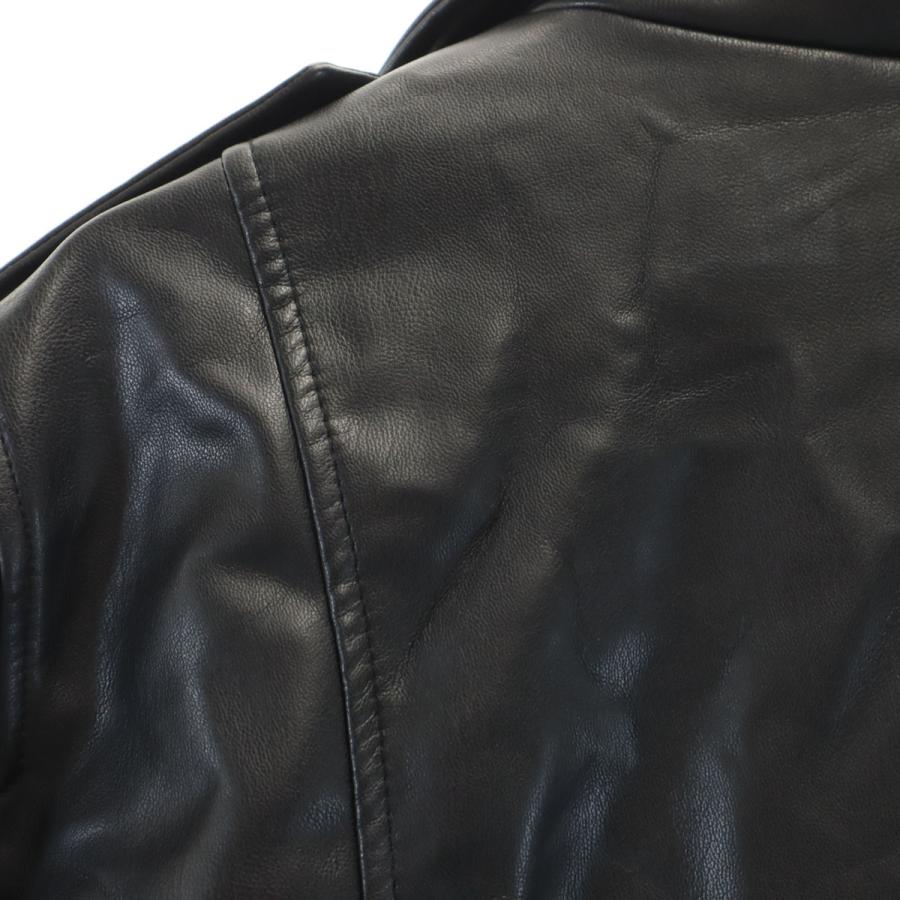 ZARA（ザラ） フェイクレザー ダブルライダースジャケット L ブラック