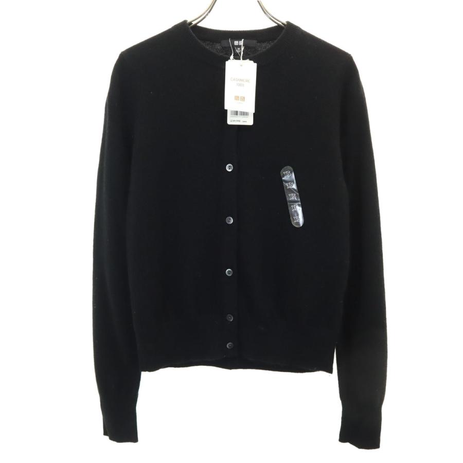 2枚　新品　2025 ユニクロ　カシミヤ100 ブラックM 新品【UNIQLO】 カシミヤクルーネックセーター 黒 M ブラック 2025