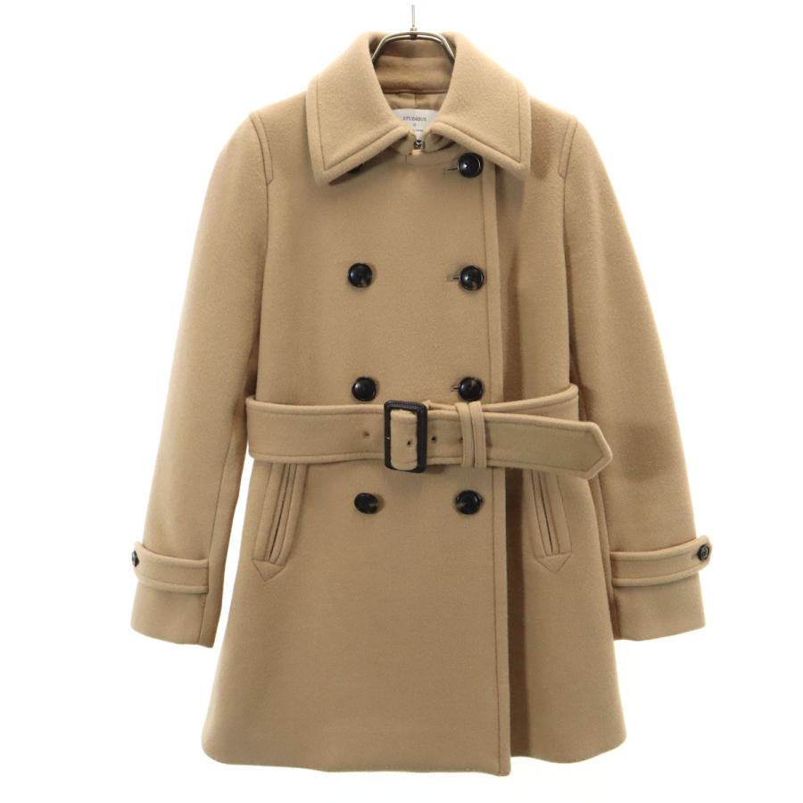 STUDIOUS（ステュディオス） 日本製 ウール ピーコート ベージュ