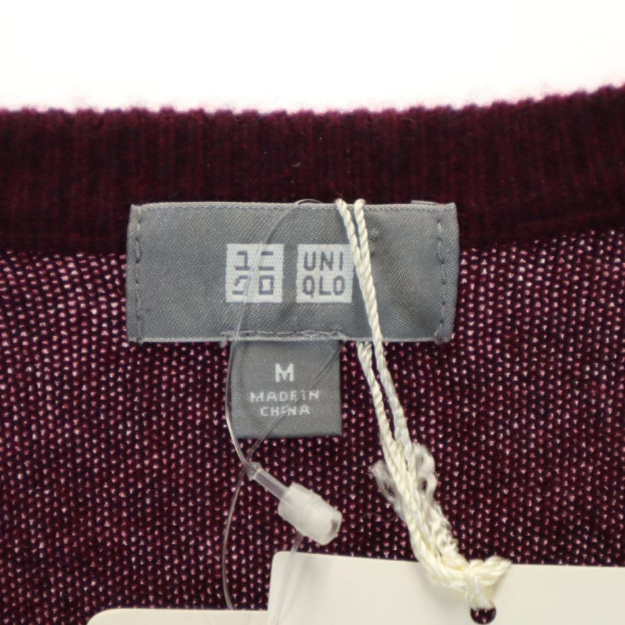 ユニクロ（UNIQLO） 未使用 カシミヤ100％ 長袖 Vネック セーター M