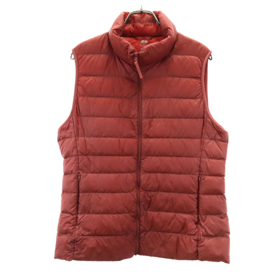 ユニクロ（UNIQLO） ウルトラライト ダウンベスト XL レンガ系 収納袋