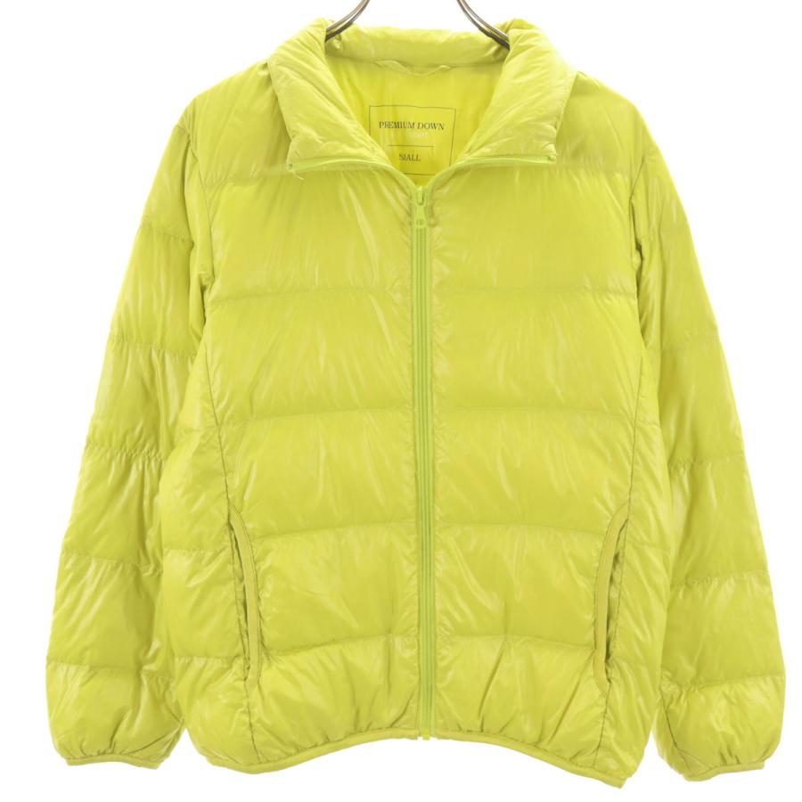ユニクロ（UNIQLO） ウルトラライトダウンジャケット S 黄緑 収納袋