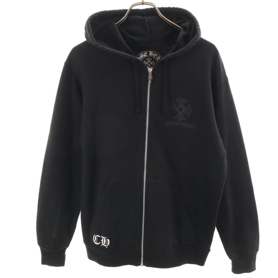 CHROME HEARTS（クロムハーツ） USA製 長袖 スウェット ジップパーカー 
