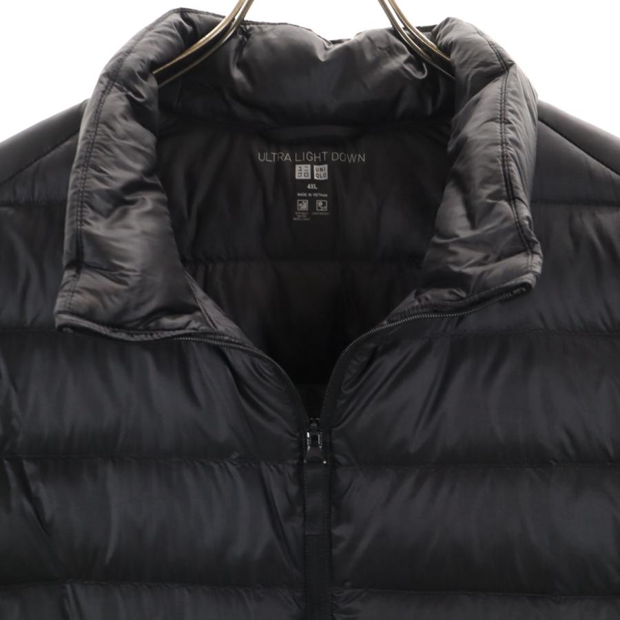 ユニクロ（UNIQLO） 美品 ウルトラライト ダウンベスト 4XL ブラック 
