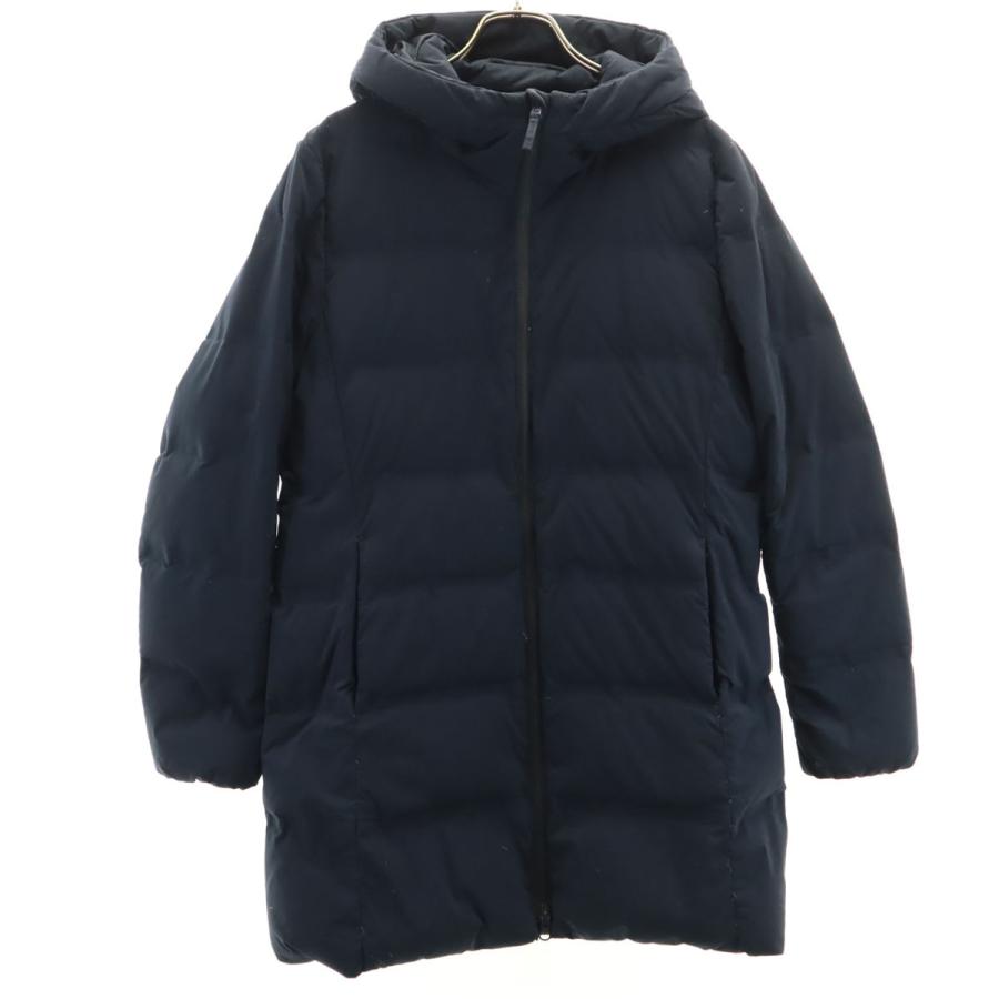 ユニクロ（UNIQLO） シームレス ショート ダウンコート L ネイビー