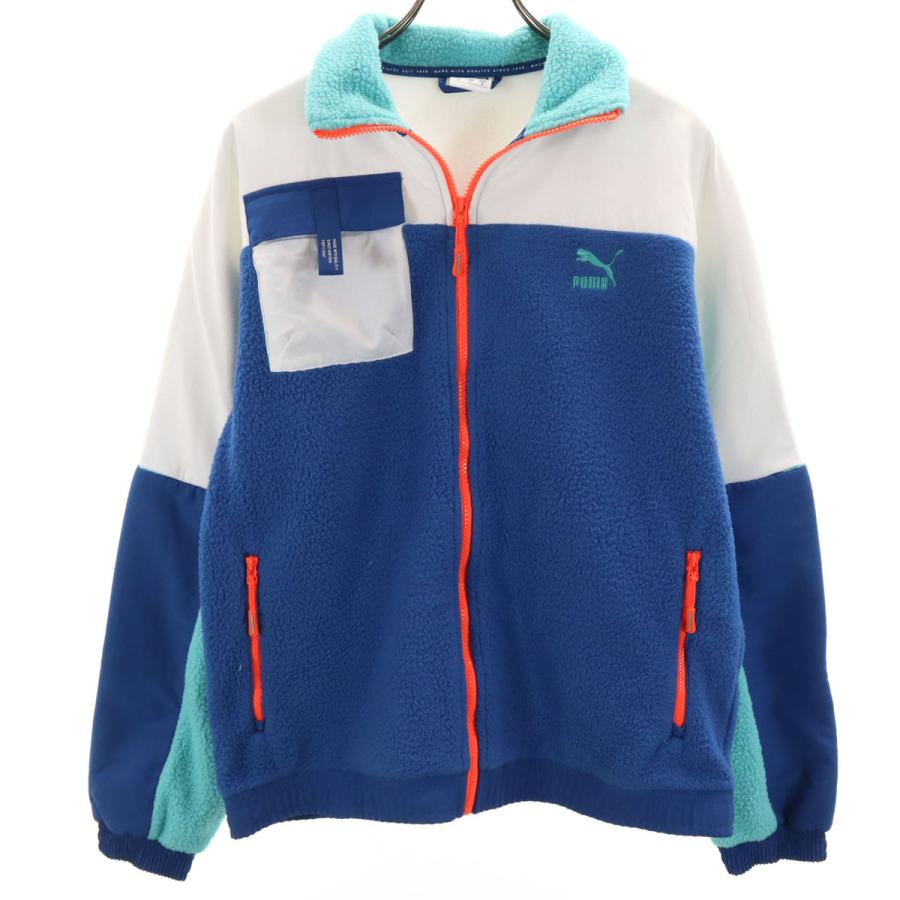 PUMA（プーマ） フリースジャケット S ブルー系 メンズ 古着 中古 