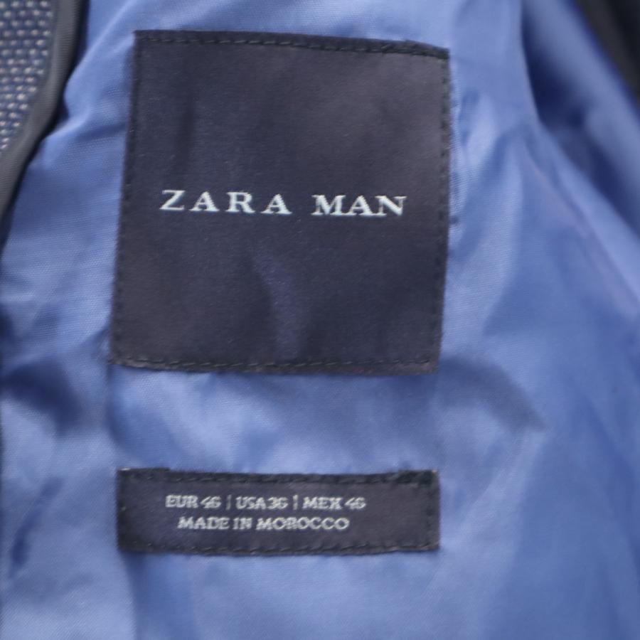 ZARA MAN ザラマン テーラードジャケット 46 ネイビー ブレザー メンズ