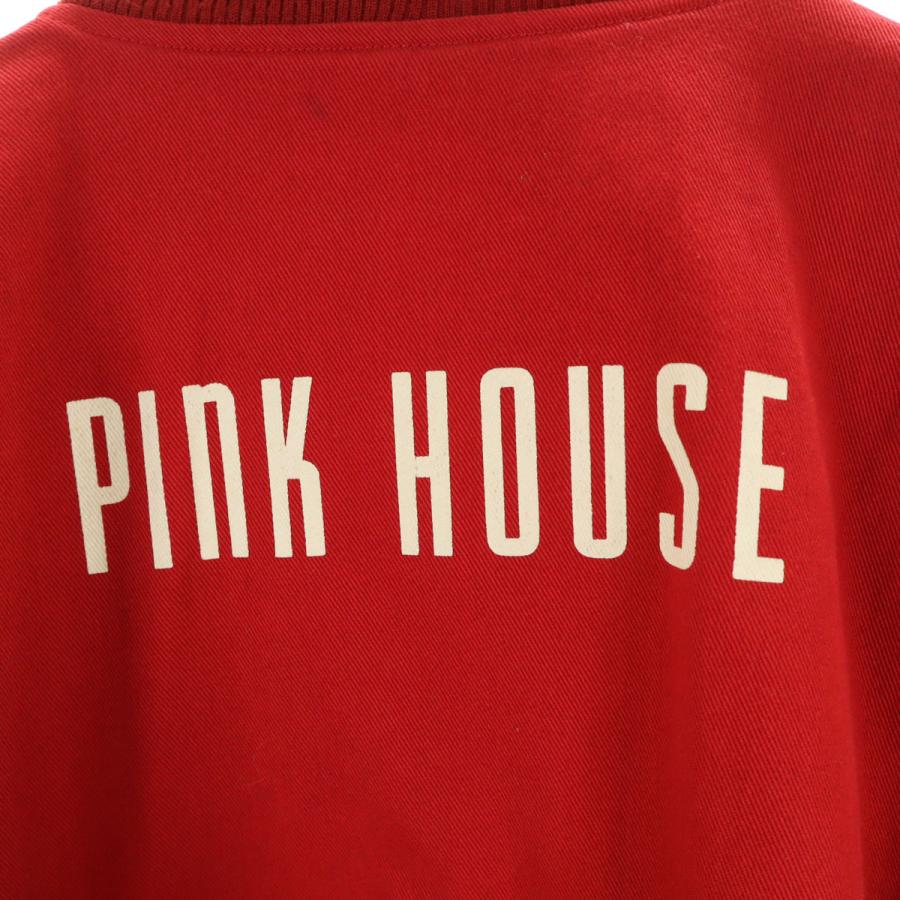 PINK HOUSE ピンクハウス 日本製 MA-1 ブルゾン L レッド系 レディース PINK HOUSE（ピンクハウス） 日本製 MA-1 ブルゾン L レッド系