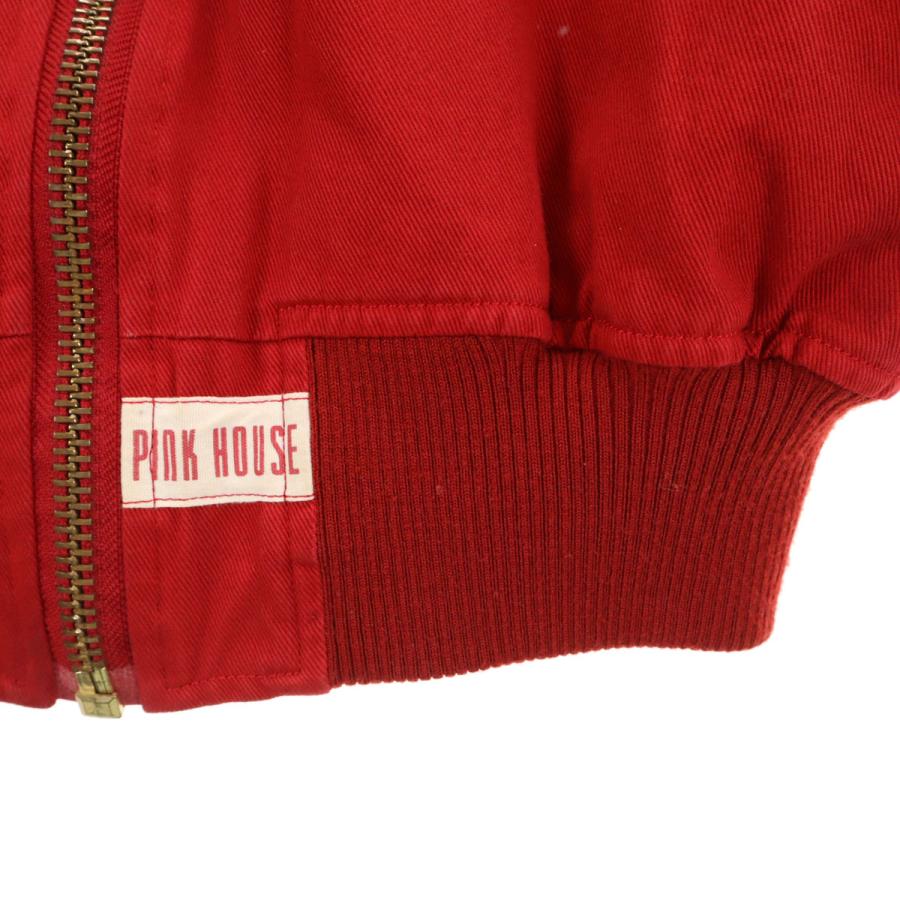 PINK HOUSE（ピンクハウス） 日本製 MA-1 ブルゾン L レッド系