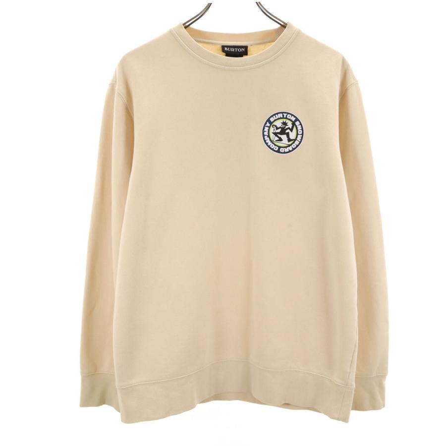 BURTON（バートン） 長袖 トレーナー M クリーム 裏起毛 スウェット 