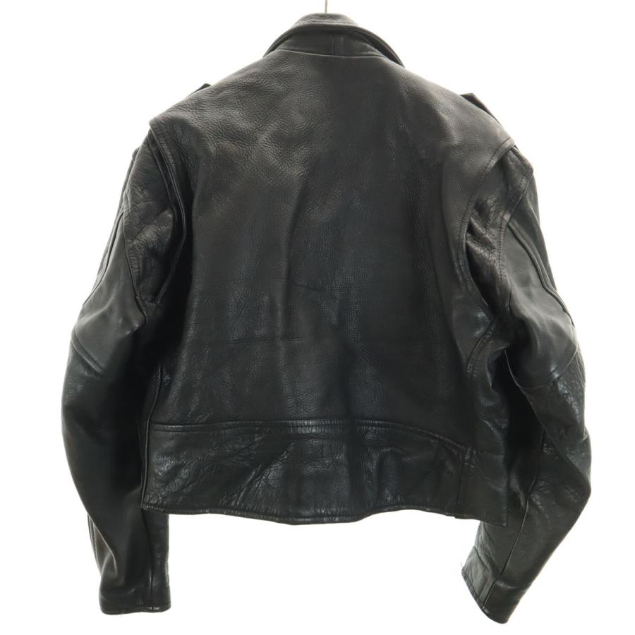 UNIK ユニック レザー ライダースジャケット ブラック メンズ 古着