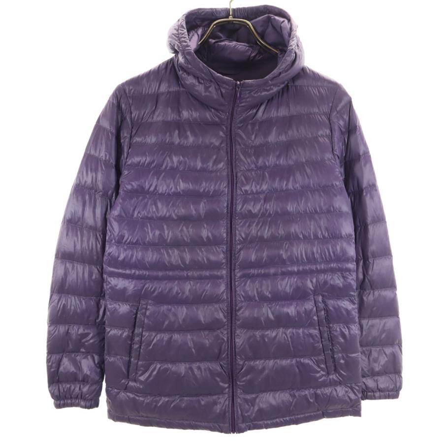 新品タグ付 OLD UNIQLO 4way Down Jacket パープル S UNIQLO - 00s OLD UNIQLO プレミアムダウン S パーカー 紫 パープルの