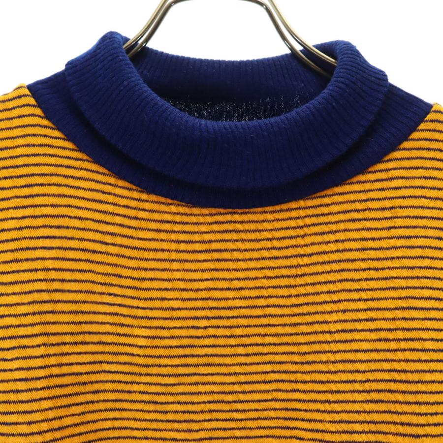 TOWNCRAFT（タウンクラフト） ボーダー柄 7分袖 タートルネック