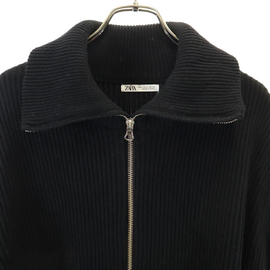 ZARA（ザラ） ニットジャケット L ブラック メンズ 古着 中古 : CARMAK