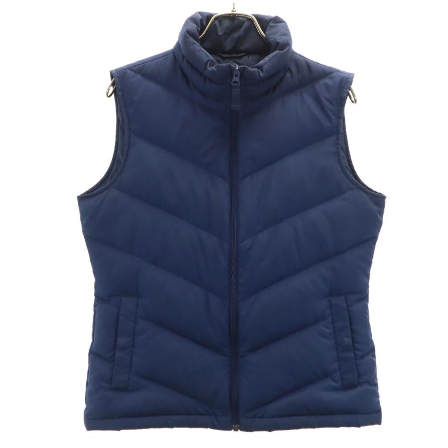 ランズエンド（LANDS' END） ダウンベスト M ネイビー メンズ 古着