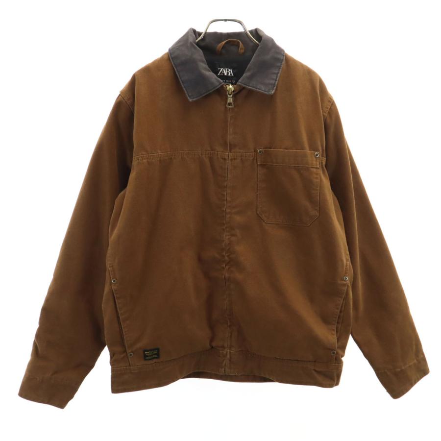 ZARA（ザラ） ワークジャケット M ブラウン系 メンズ 古着 中古