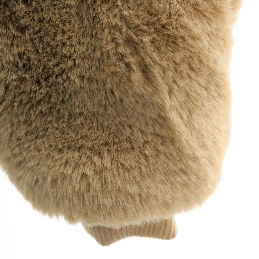 ZARA（ザラ） フェイクファー ジャケット M ベージュ メンズ 古着 中古