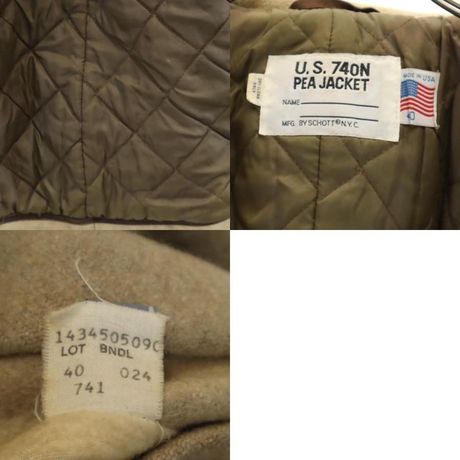Schott N.Y.C（ショット） schott 741 USA製 メルトン ピーコート 40