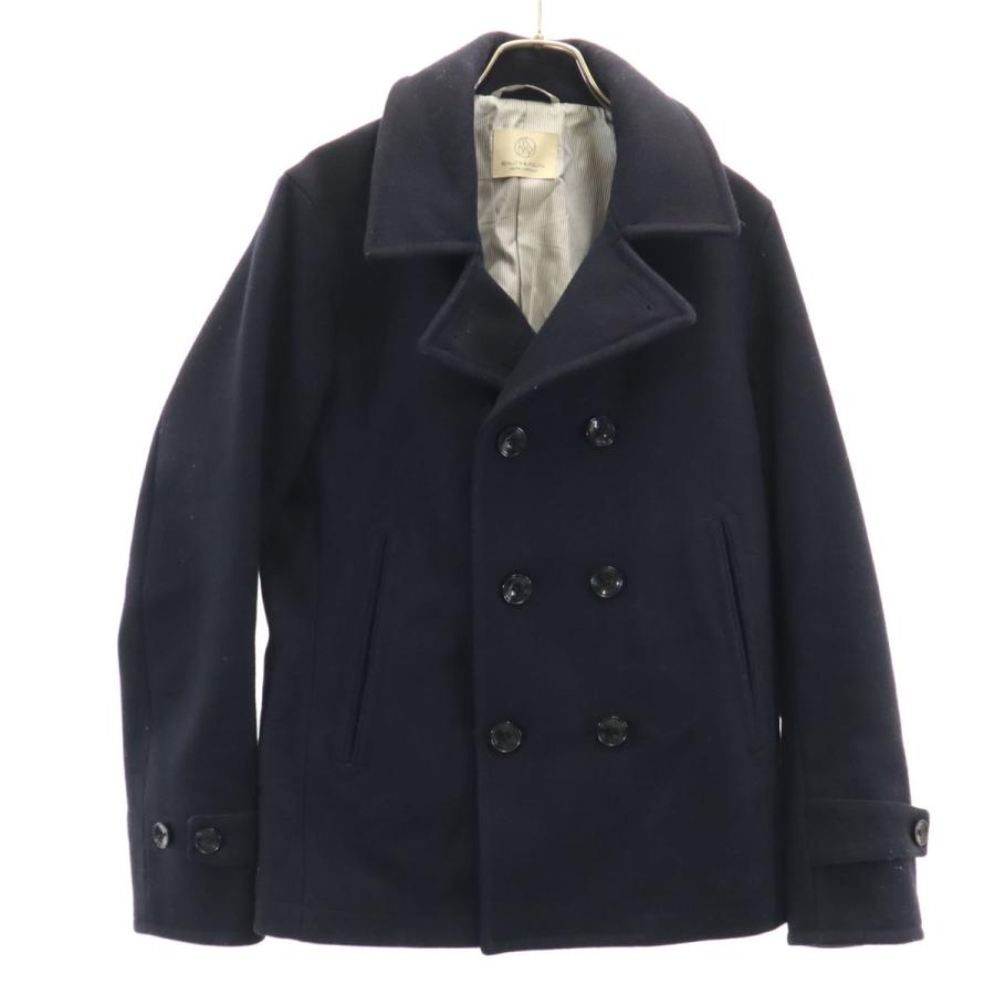 【中古美品】ユナイテッドアローズ UNITED ARROWS メルトンPコート BEAUTY＆YOUTH UNITED ARROWS ビューティーアンドユース ユナイテッド