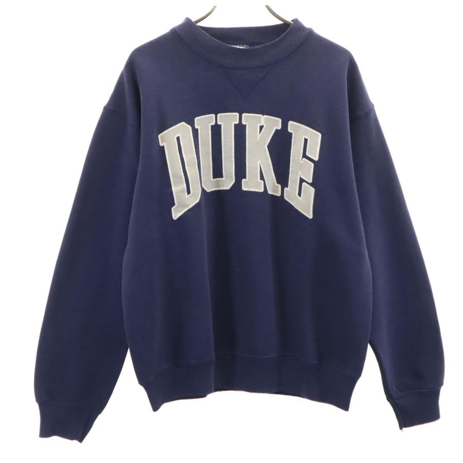 BIKE 90s オールド DUKE 長袖 スウェット トレーナー M ネイビー