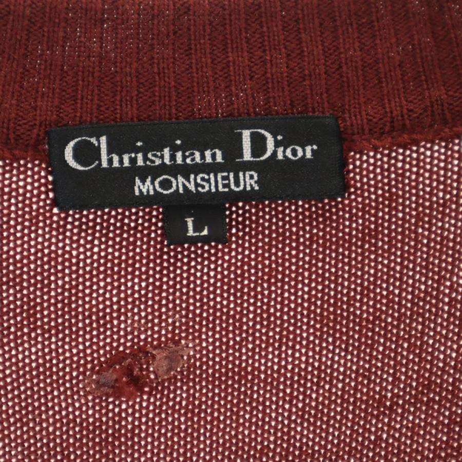 古着 Christian Dior MONSIEUR クリスチャンディオール ムッシュ 90s オールド 長袖 セーター L ボルドー ニット メンズ Christian Dior MONSIEUR クリスチャンディオール ムッシュ 90s