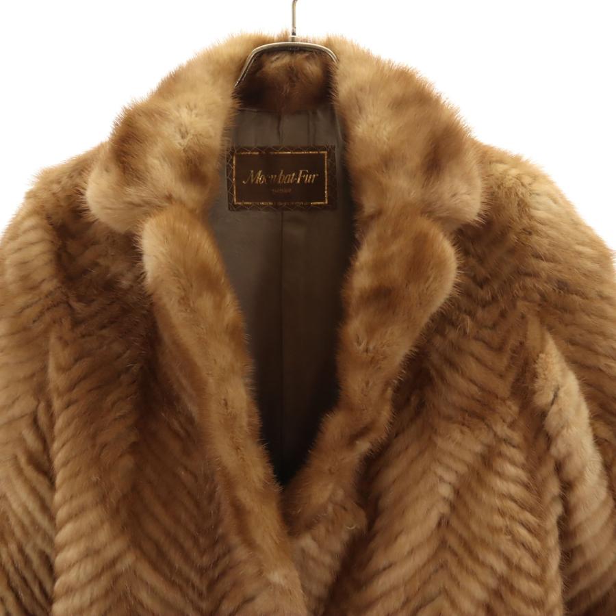 Moon Bat Fur ムーンバットファー 毛皮コート 11 キャメル レディース 