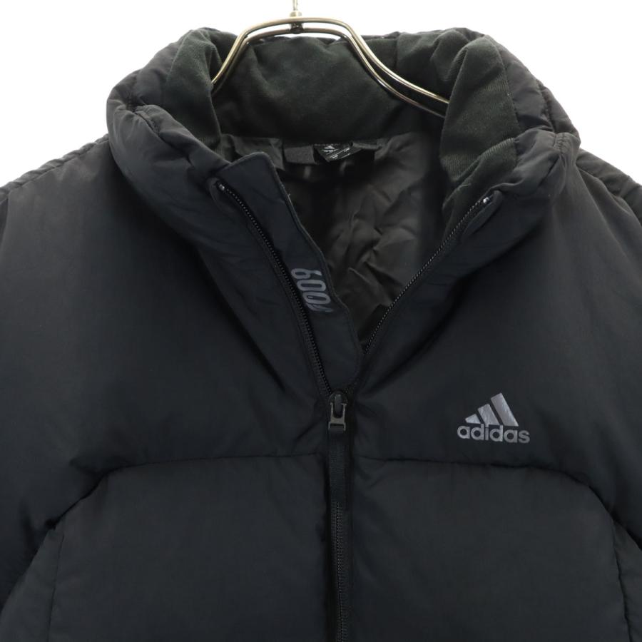 adidas（アディダス） ダウンジャケット L ブラック レディース 古着