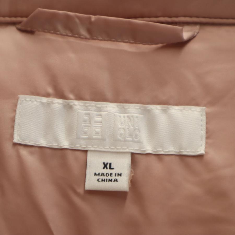 ユニクロ（UNIQLO） ライトウェイトフーデット ダウンコート XL ピンク 