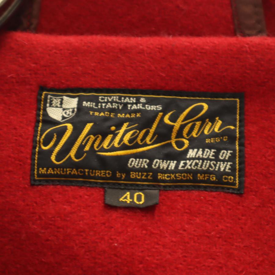 UNITED CARR ユナイテッドカー メルトン ダッフルコート 40 レッド