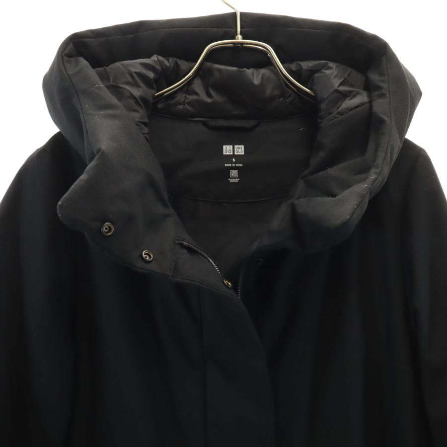ユニクロ（UNIQLO） ハイブリッド ダウンコート S ブラック レディース 