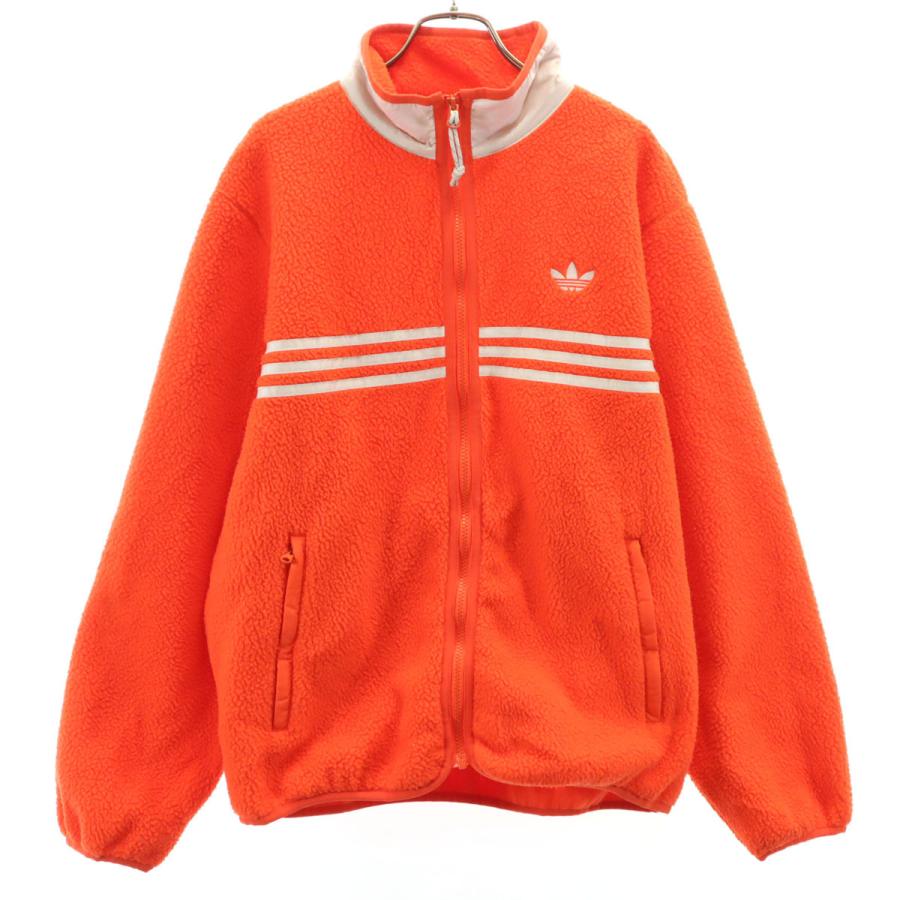 adidas（アディダス） トレフォイルロゴ フリースジャケット S ネオン