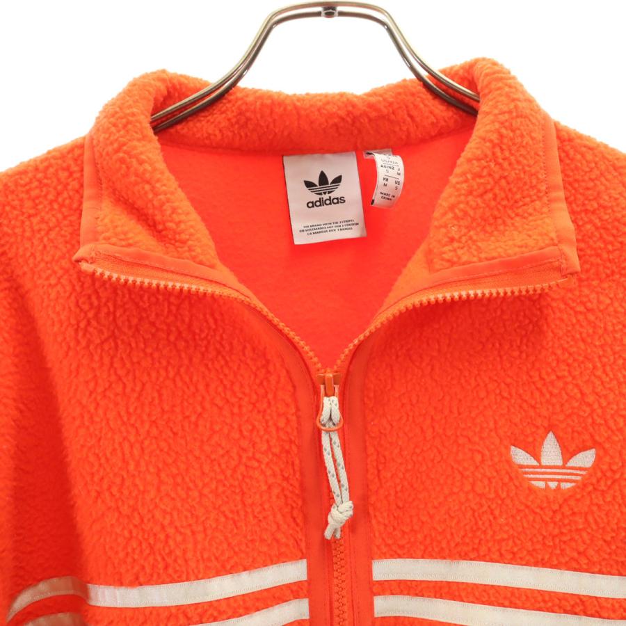 adidas（アディダス） トレフォイルロゴ フリースジャケット S ネオン