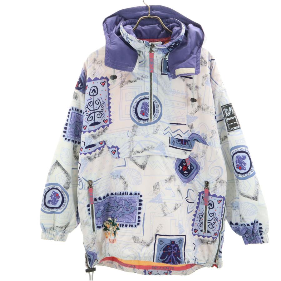 DESCENTE（デサント） 80s 90s 日本製 オールド 総柄 ハーフジップ