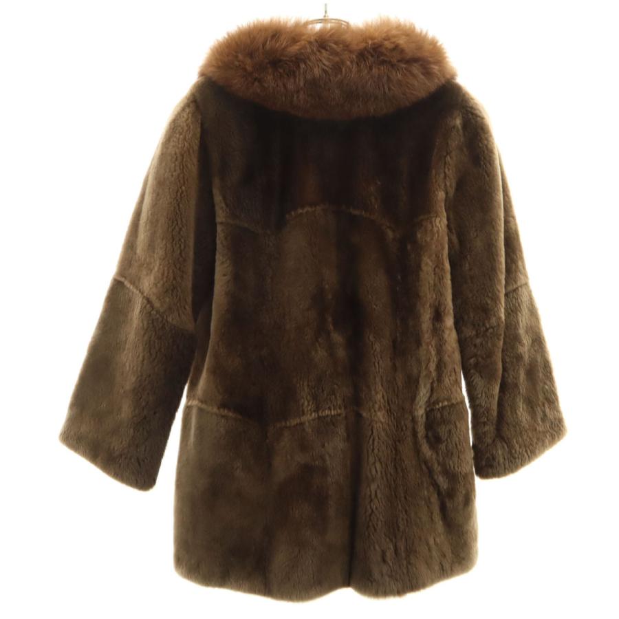 Moon Bat Fur ムーンバットファー 毛皮コート 9 ブラウン系 レディース 